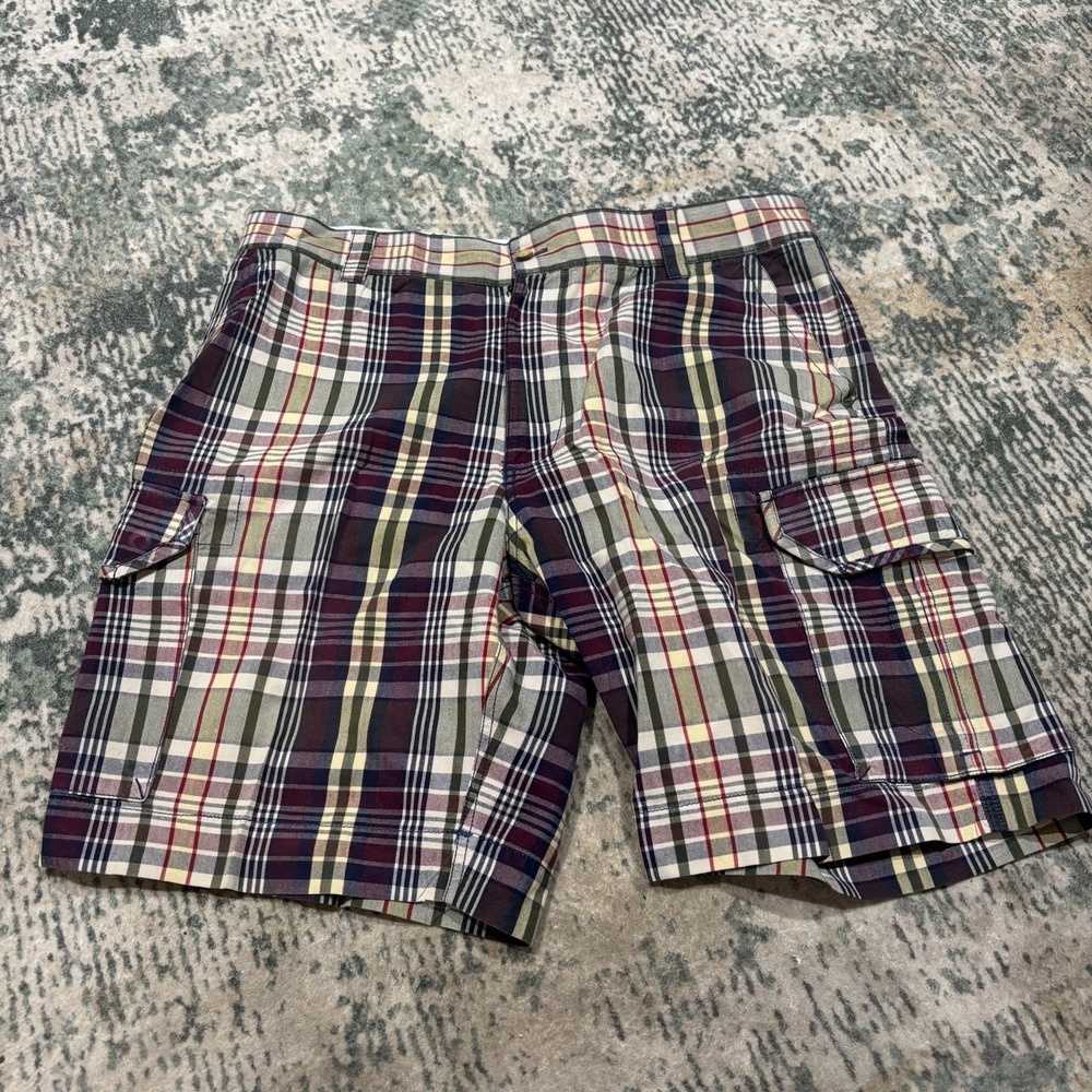 Boca‎ Classics patchwork madras shorts Size 38 Men's Vintage Cargo